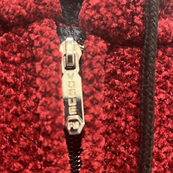 VOGUE New Autumn Long Casual Solid Color Hooded Knitted Cardigan Jacket Red - Picture 4 of 5